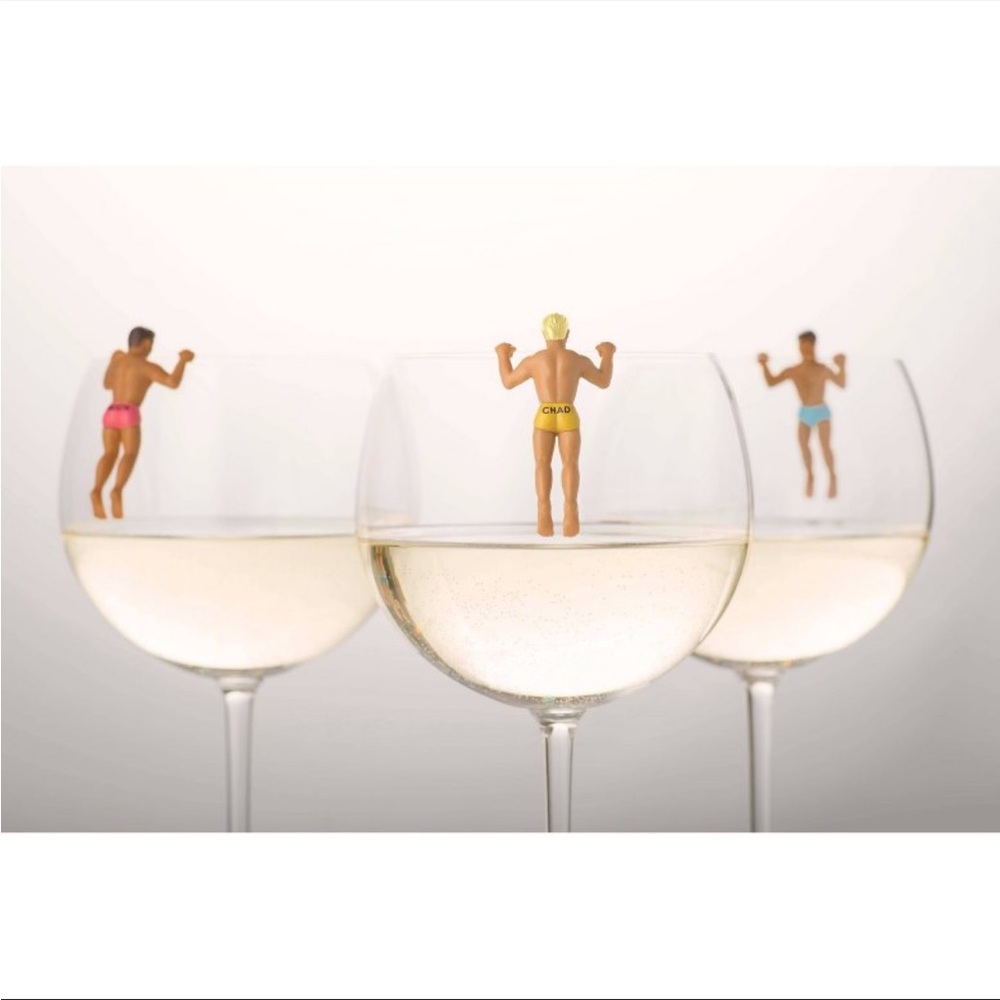 Hunky Drinking Buddies Drink Markers Set of 6 - Picture 4 of 7